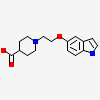 1-[2-(1h-indol-5-yloxy)ethyl]piperidine-4-carboxylic Acid