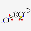(3R)-3-cyclopentyl-7-[(4-methylpiperazin-1-yl)sulfonyl]-3,4-dihydro-2H-1,2-benzothiazine 1,1-dioxide