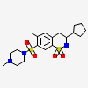 (3R)-3-cyclopentyl-6-methyl-7-[(4-methylpiperazin-1-yl)sulfonyl]-3,4-dihydro-2H-1,2-benzothiazine 1,1-dioxide