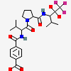 4-[[(2S)-3-methyl-1-oxo-1-[(2S)-2-[[(3S)-1,1,1-trifluoro-4-methyl-2-oxo-pentan-3-yl]carbamoyl]pyrrolidin-1-yl]butan-2-yl]carbamoyl]benzoic acid