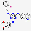 N~2~-(3,4-dimethoxyphenyl)-n~4~-[2-(2-fluorophenyl)ethyl]-n~6~-quinolin-6-yl-1,3,5-triazine-2,4,6-triamine