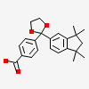 4-[2-(1,1,3,3-tetramethyl-2,3-dihydro-1H-inden-5-yl)-1,3-dioxolan-2-yl]benzoic acid