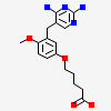 2,4-DIAMINO-5-[2-METHOXY-5-(4-CARBOXYBUTYLOXY)BENZYL]PYRIMIDINE
