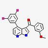 (E)-[4-(3,5-difluorophenyl)-3H-pyrrolo[2,3-b]pyridin-3-ylidene](3-methoxyphenyl)methanol