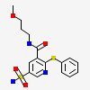 N-(3-methoxypropyl)-2-(phenylsulfanyl)-5-sulfamoylpyridine-3-carboxamide