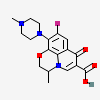 (3S)-9-fluoro-3-methyl-10-(4-methylpiperazin-1-yl)-7-oxo-2,3-dihydro-7H-[1,4]oxazino[2,3,4-ij]quinoline-6-carboxylic acid