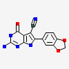 2-amino-6-(1,3-benzodioxol-5-yl)-4-oxo-4,7-dihydro-3H-pyrrolo[2,3-d]pyrimidine-5-carbonitrile