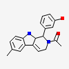 3-[(1R)-2-acetyl-6-methyl-2,3,4,9-tetrahydro-1H-beta-carbolin-1-yl]phenol