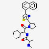 N-{(1S)-1-cyclohexyl-2-[(2S)-2-(4-naphthalen-1-yl-1,3-thiazol-2-yl)pyrrolidin-1-yl]-2-oxoethyl}-N~2~-methyl-L-alaninamide