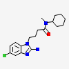 4-(2-amino-5-chloro-1H-benzimidazol-1-yl)-N-cyclohexyl-N-methylbutanamide