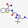 2-[({3-Tert-Butyl-4-[(Methylamino)methyl]-1h-Pyrazol-1-Yl}acetyl)amino]-4,5,6,7-Tetrahydro-1-Benzothiophene-3-Carboxamide