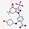 4-[6,6-dimethyl-4-oxo-3-(trifluoromethyl)-4,5,6,7-tetrahydro-1H-indazol-1-yl]-2-[(cis-4-hydroxycyclohexyl)amino]benzamide