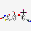 4-(4-{[(5R)-2,4-dioxo-1,3-thiazolidin-5-yl]methyl}-2-methoxyphenoxy)-3-(trifluoromethyl)benzonitrile