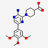 1-[3-amino-6-(3,4,5-trimethoxyphenyl)pyrazin-2-yl]piperidine-4-carboxylic acid
