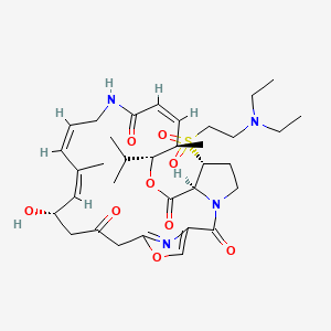 Chemical structure for DALFOPRISTIN