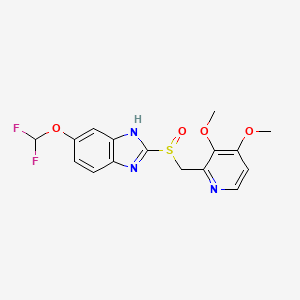 Chemical structure for pantoprazole