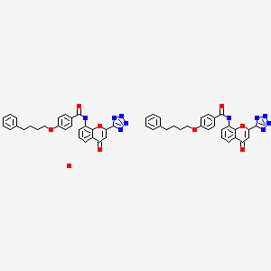 Chemical structure for Pranlukast hemihydrate