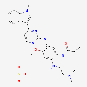Chemical structure for AZD9291 mesylate