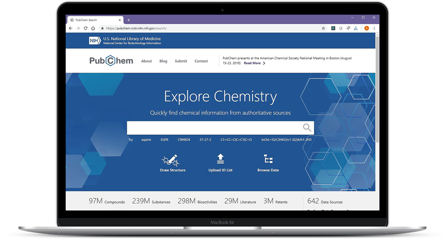 New PubChem Homepage