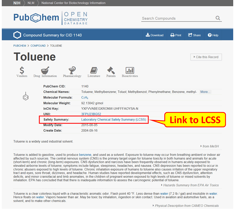 PubChem Laboratory Chemical Safety Summary 2